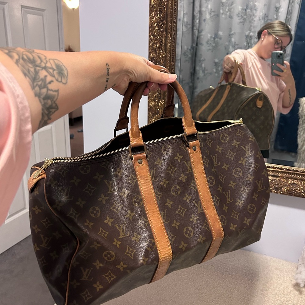 Louis Vuitton Classic Brown Monogram Duffel Bag